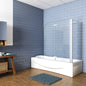 1000x800 H 1400 mm Duschabtrennung Badewannenaufsatz Seitenwand badezimmer ideen