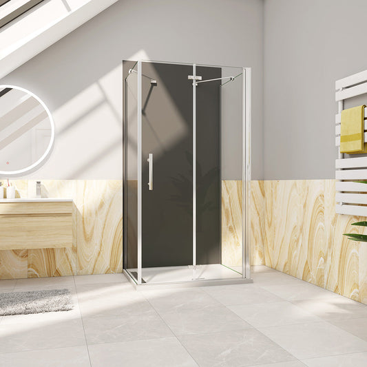 1000x800 H.1950 mm U Form Dusche Falttür Aluverbundplatte für badezimmer