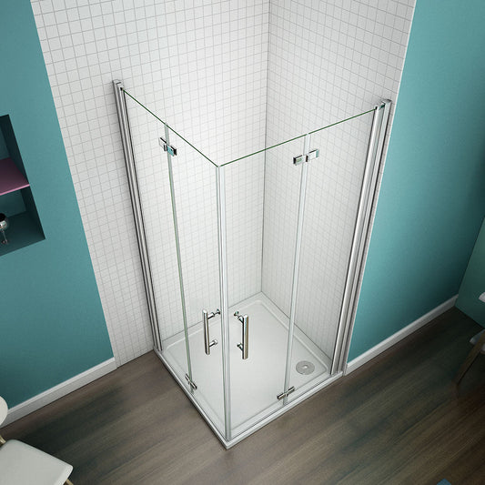 1000x800 H 1970 mm Falttür Eckeinstieg Duschtasse für badezimmer