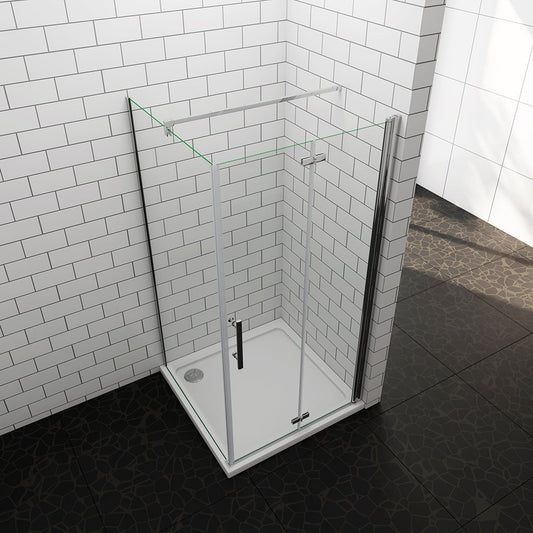 1000x800 H 1970 mm Falttür mit Seitenwand für badezimmer