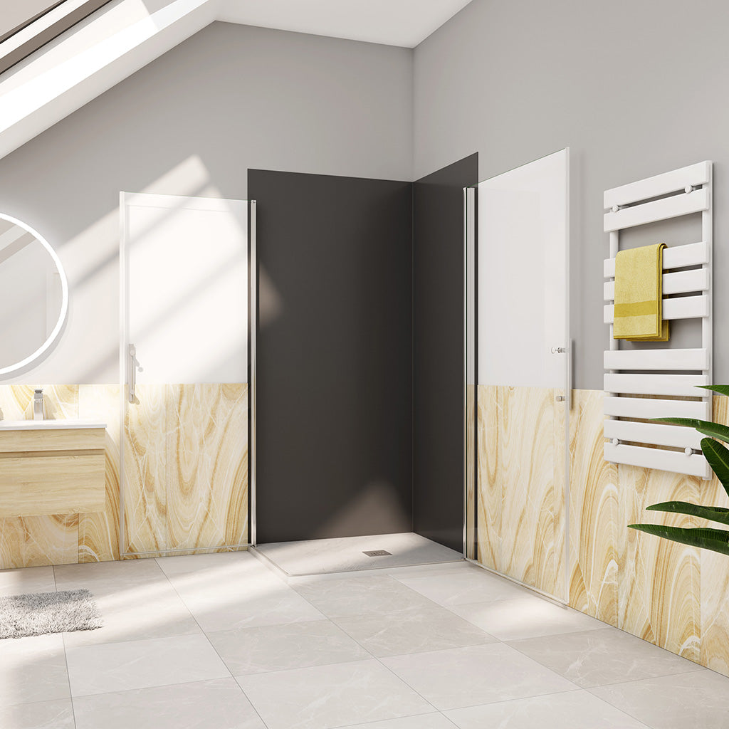 1000x900 H.1950 mm Glasdusche Drehtür Eckeinstieg für badezimmer