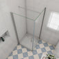 1000x900 H.1950 mm Glasduschwand Drehtür mit Seitenwand Duschtasse Ablaufgarnitur für badezimmer