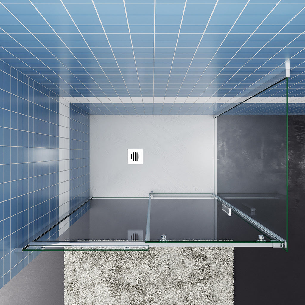 1000x900 H.1950 mm Schiebetür mit Seitenwand Duschtasse Ablaufgarnitur dusche badezimmer ideen