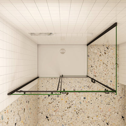 1000x900 H 2000 mm Schiebetür mit Seitenwand Duschtasse Ablaufgarnitur für badezimmer