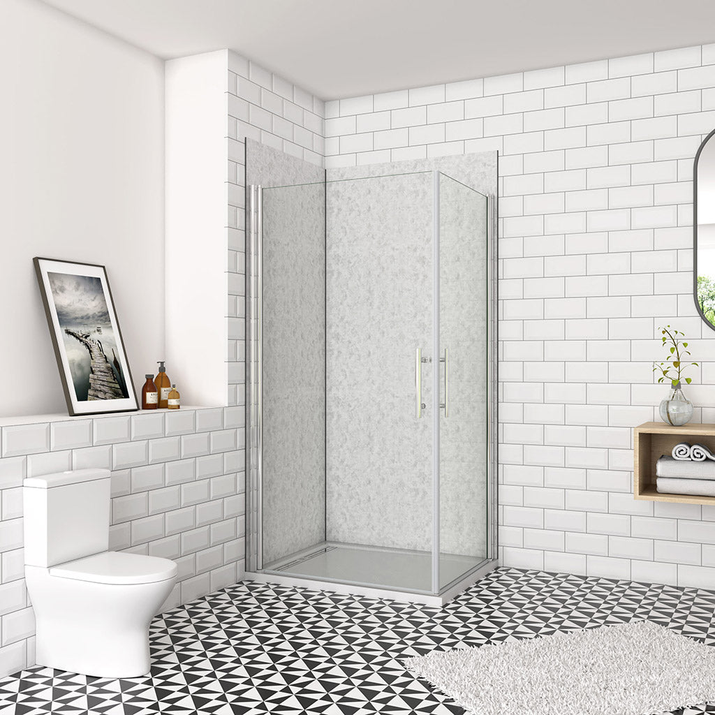 100x100 H 197 cm Drehtür Eckeinstieg badezimmer ideen