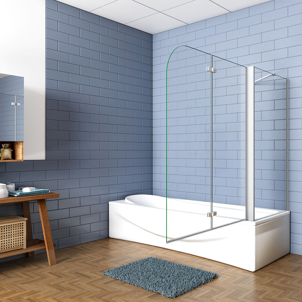 100x70 H 140 cm Duschabtrennung Badewannenaufsätz Seitenwand badezimmer ideen