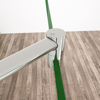 10mm glas Walk In als Eckdusche 1000+600 mit Stabilisationsstange 700-1200mm für badezimmer