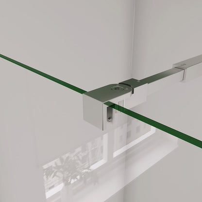 10mm glas Walk In als Eckdusche 1400+700 mit Stabilisationsstange 730-1200mm