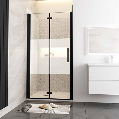 110 H.195 cm Falttür Schutzfolie Nischentür badezimmer ideen