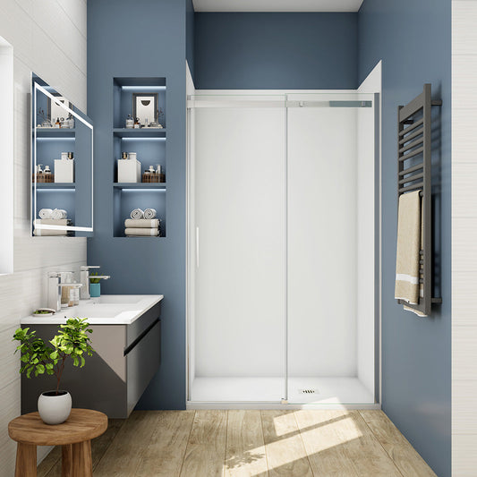 110 H.195 cm Glasdusche Schiebetür für badezimmer