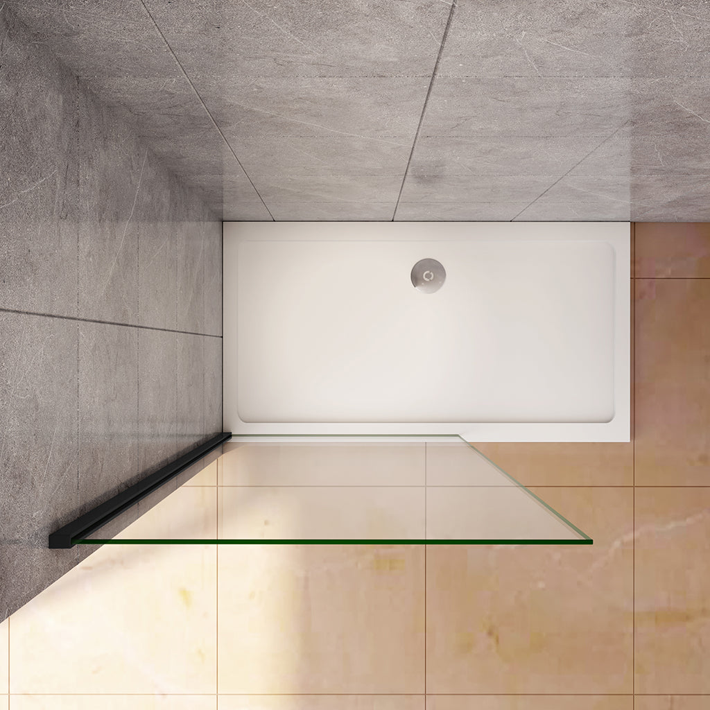 110 H.200 cm Glasdusche 10cm Walk in Duschwand