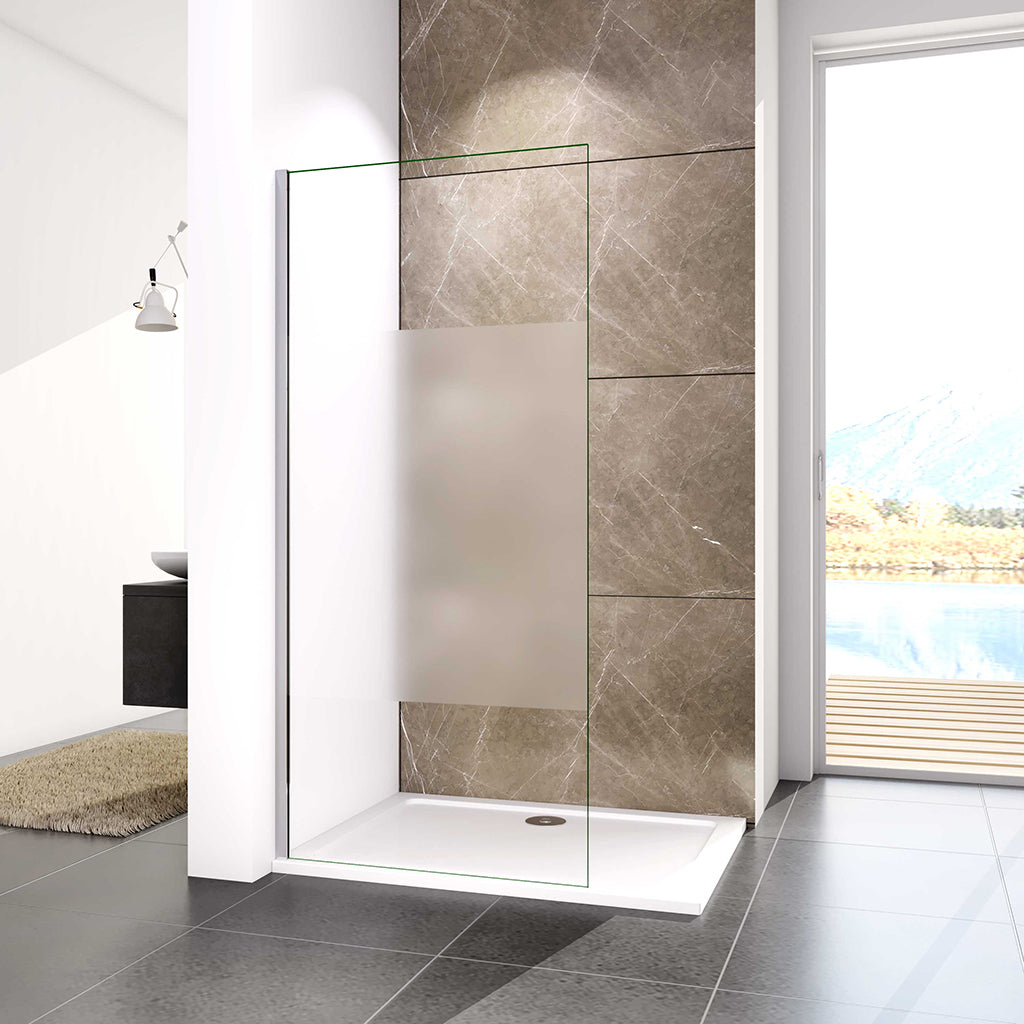 110 H.200 cm Glasduschwand Walk in Duschwand badezimmer ideen