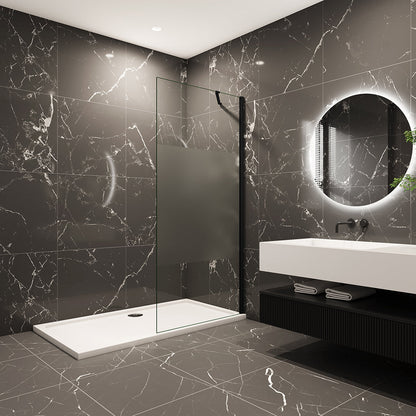 110 H.200 cm Walk in Duschwänd mit Stabilisationsstange 50cm badezimmer ideen