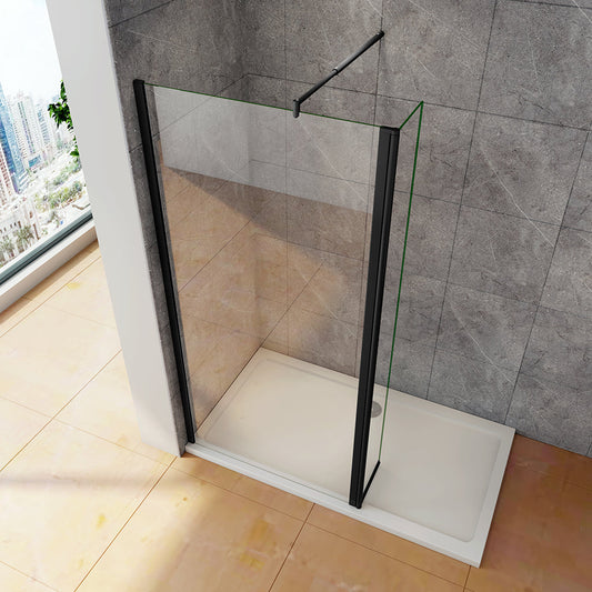 1100+300 H.2000 mm Walk in Duschwand mit Schwenkbar Stabilisationsstange 700-1200mm badezimmer ideen