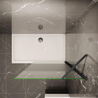 1100 H.2000 mm Walk in Duschwand mit Stabilisationsstange 500mm für badezimmer