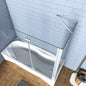 1100x700 H 1400 mm Duschabtrennung Badewannenaufsatz Seitenwand
