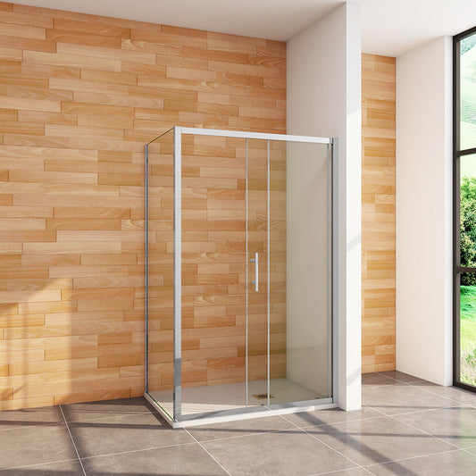 1100x760 H.1900 mm Schiebetür mit Seitenwand für badezimmer