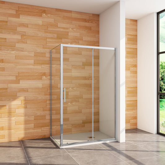 1100x800 H.1900 mm Schiebetür mit Seitenwand für badezimmer