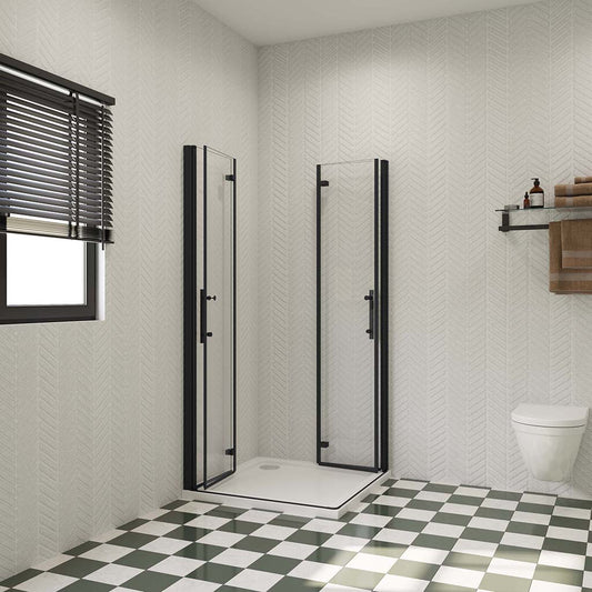 1100x900 H.1850 mm Falttür Eckeinstieg Duschtasse für badezimmer