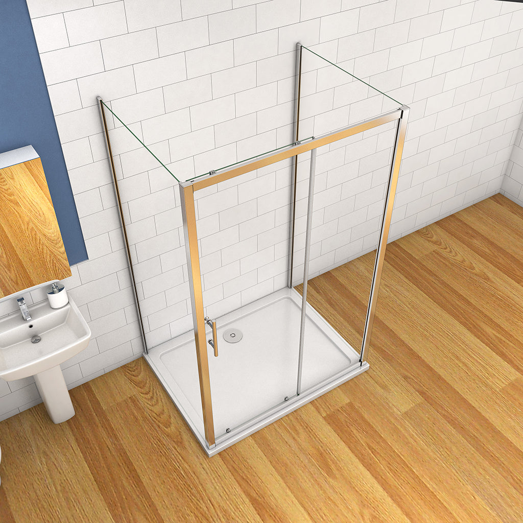 110x70 H.190 cm Schiebetür U-Form badezimmer ideen