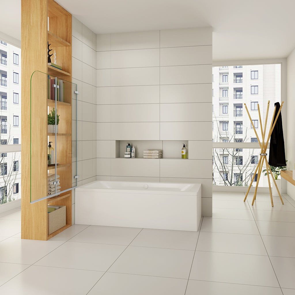 120 H 140 cm Badewannenaufsätz H2H badezimmer ideen