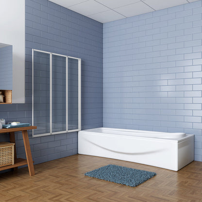 120 H 140 cm GlasDuschwänd Badewannenaufsatz für badezimmer