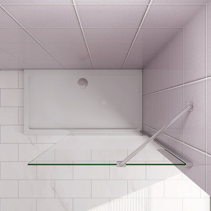 120 H.200 cm Walk in Duschwänd mit Stabilisationsstange 45cm badezimmer ideen