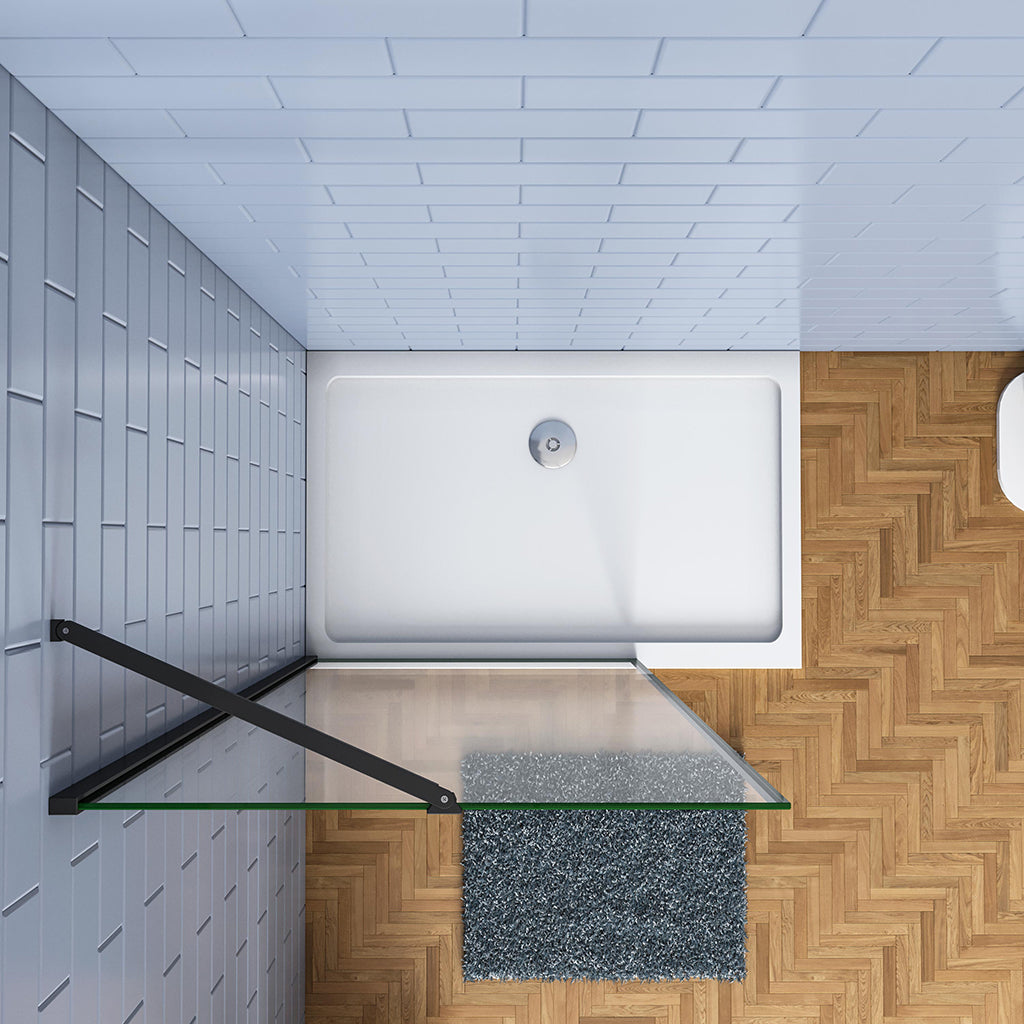 120 H.200 cm Walk in Duschwand mit Stabilisationsstange 50cm dusche für badezimmer