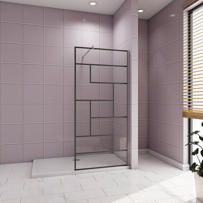 120 H.200 cm Walk in Duschwänd mit Stabilisationsstange 70-120cm dusche für badezimmer