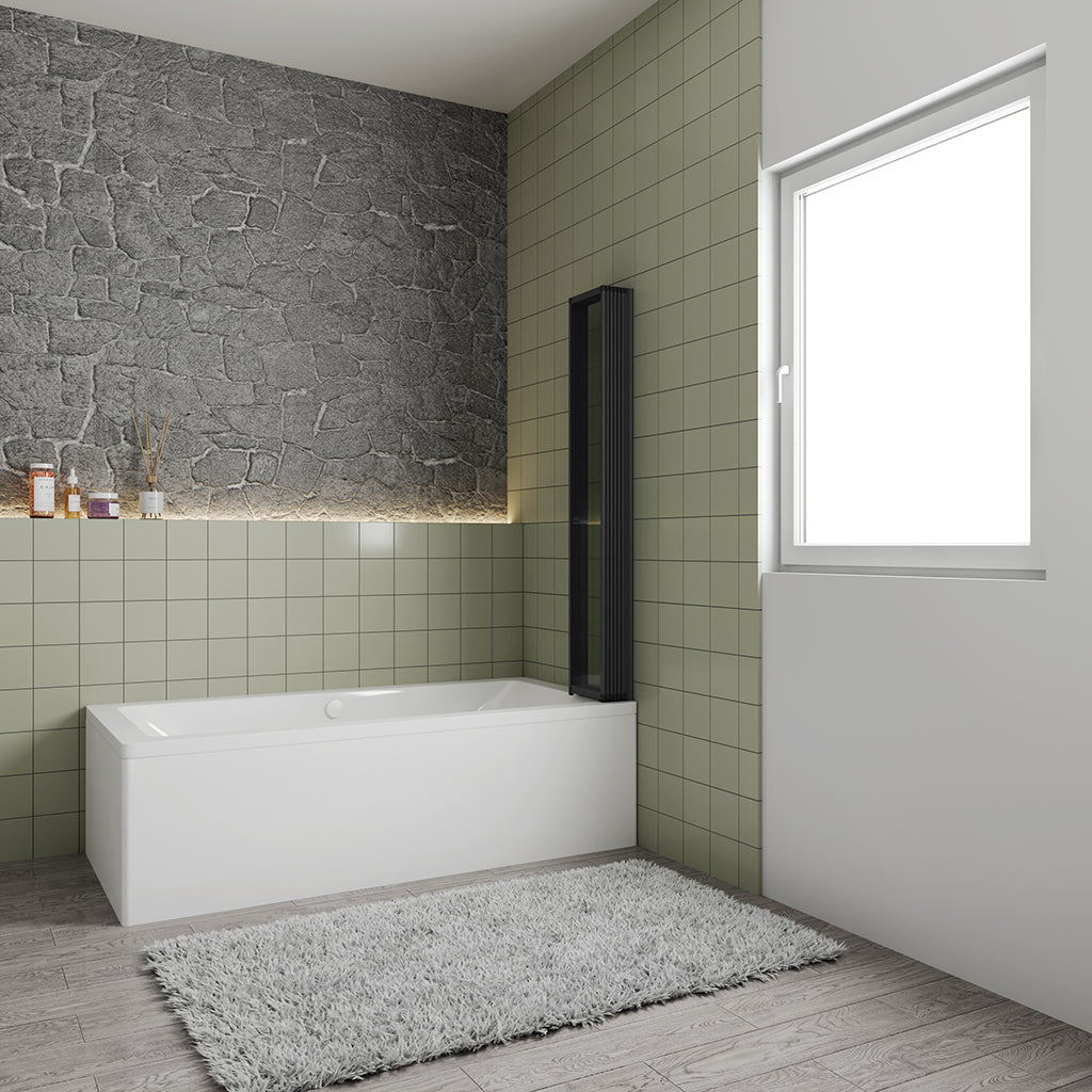 1200 H 1400 mm Duschwänd badewanne faltbar 5 teilig badezimmer ideen