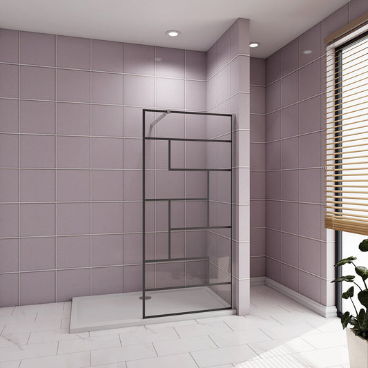 1200 H.2000 mm Walk in Duschwand mit Stabilisationsstange 730-1200mm dusche badezimmer ideen