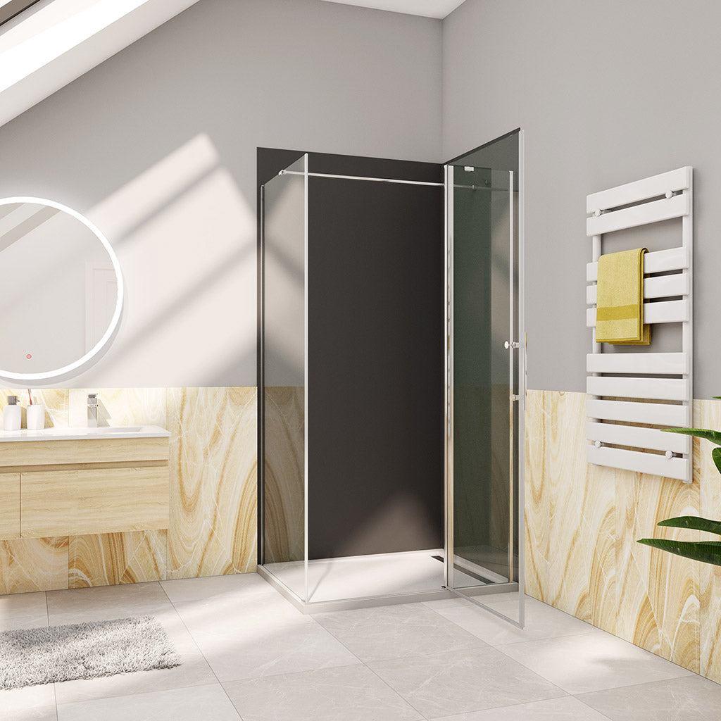 1200x700 H.1950 mm Drehtür mit Seitenwand badezimmer ideen