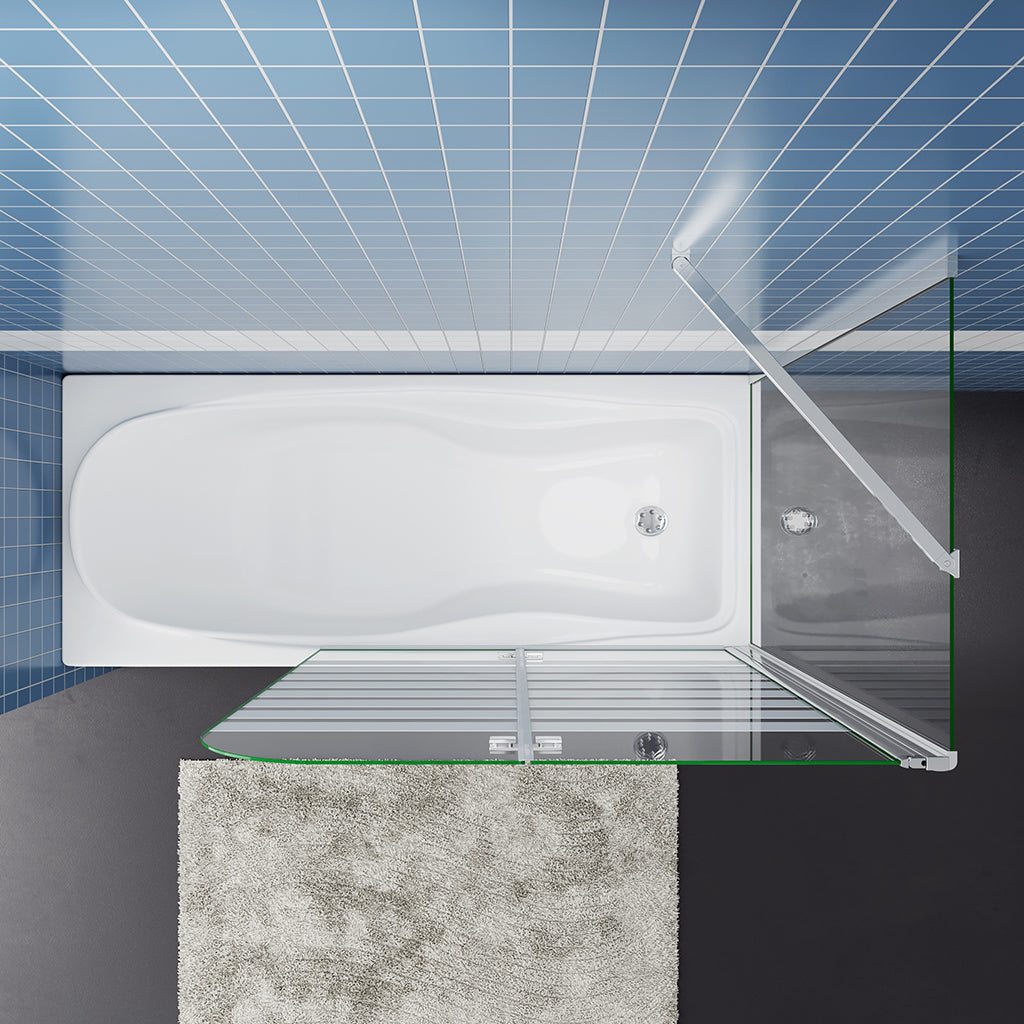 1200x750 H 1400 mm Duschabtrennung Badewannenaufsatz Seitenwand VS2EYR P für badezimmer