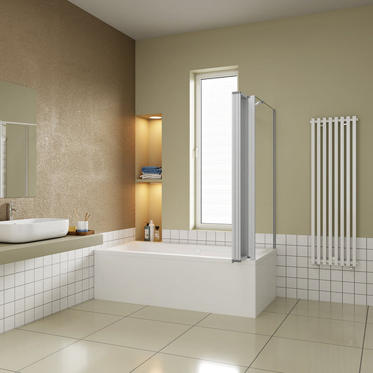 1200x750 H 1400 mm Glasdusche Duschabtrennung Badewannenaufsatz Seitenwand für badezimmer