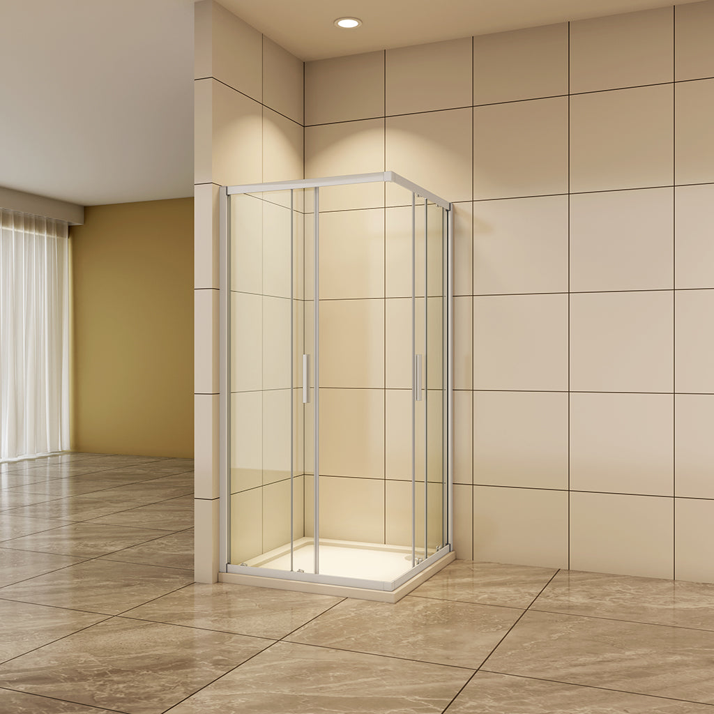 1200x800 H.1850 mm Schiebetür grauweiss Eckeinstieg badezimmer ideen