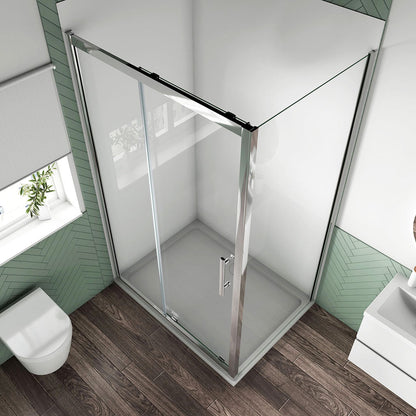 1200x800 H.1900 mm Schiebetür mit Seitenwand Wandverkleidung für badezimmer