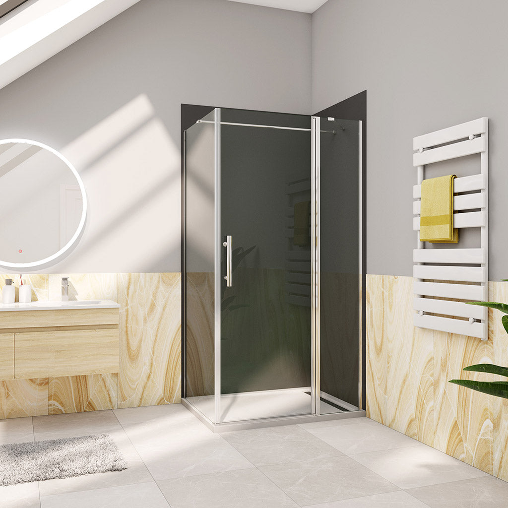 1200x800 H.1950 mm Drehtür mit Seitenwand badezimmer ideen