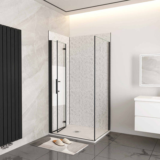 1200x800 H.1950 mm Falttür Schutzfolie mit Seitenwand für badezimmer