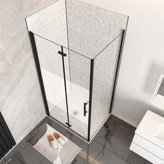 1200x900 H.1950 mm Falttür Schutzfolie mit Seitenwand badezimmer ideen