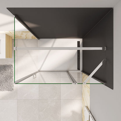 120x70 H.195 cm Drehtür mit Seitenwand badezimmer ideen