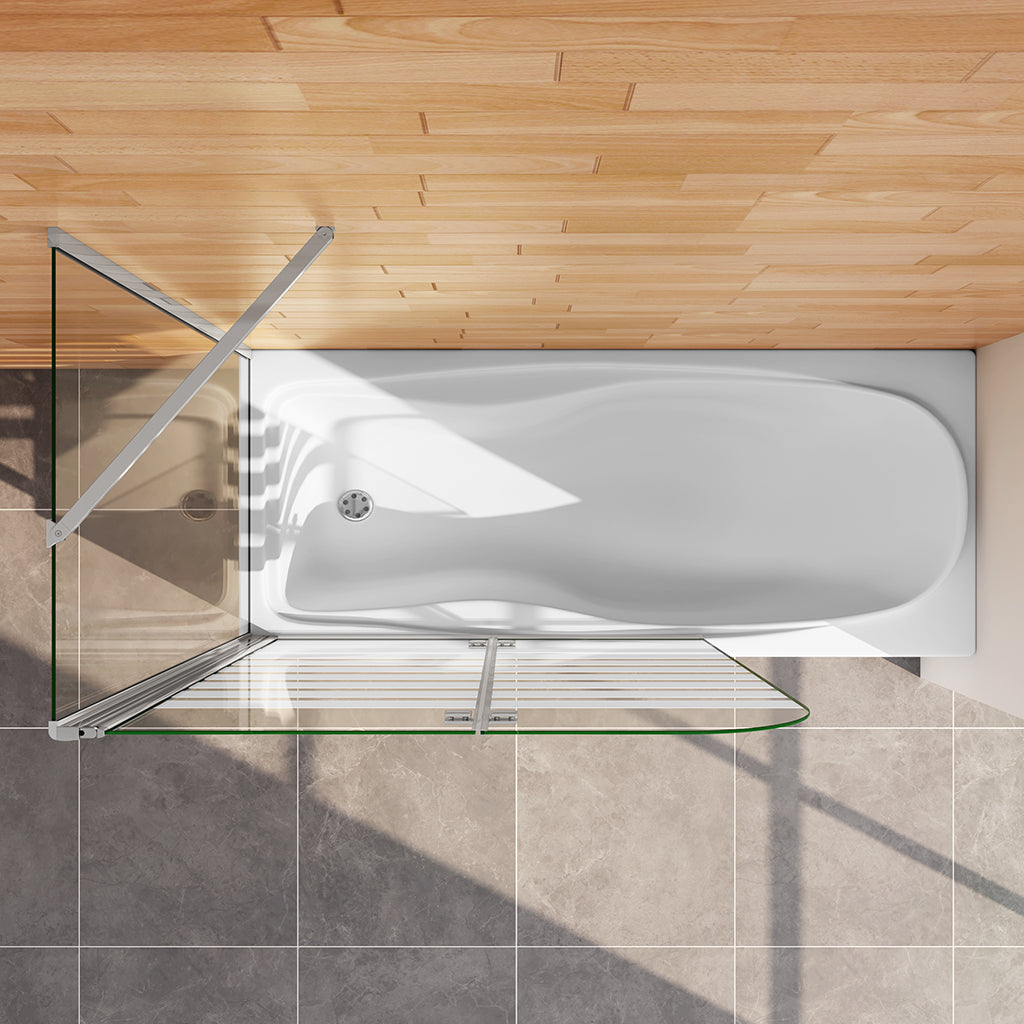 120x75 H 140 cm Duschabtrennung Badewannenaufsätz Seitenwand VS2EYL P badezimmer ideen