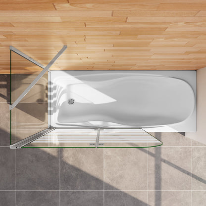 120x75 H 140 cm Duschabtrennung Badewannenaufsätz Seitenwand VS2EYL P badezimmer ideen