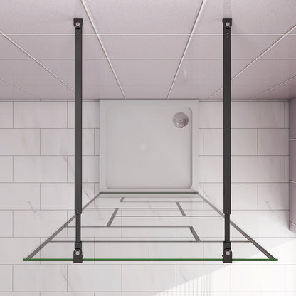 137.7 H.200 cm Walk in Duschwänd mit 2xStabilisationsstange 73-120cm dusche badezimmer ideen