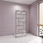 1377 H.2000 mm Walk in Glaswand dusche mit 2xStabilisationsstange 1400mm badezimmer ideen