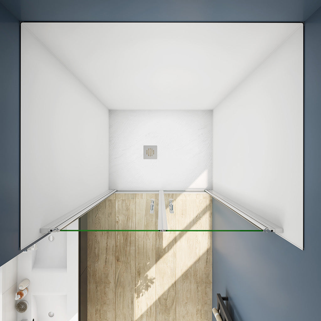 140 H.195 cm Doppelpendeltüren für badezimmer