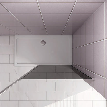 140 H.200 cm Walk in Duschwand Schwarz Schutzfolie mit Stabilisationsstange badezimmer ideen