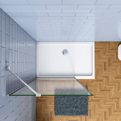 140 H.200 cm Walk in Duschwänd mit Stabilisationsstange 45cm dusche badezimmer ideen