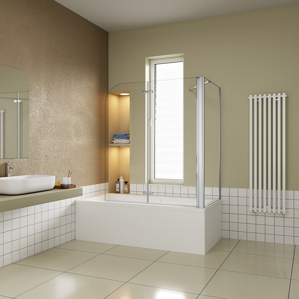 140 Höhe Duschabtrennung Badewannenaufsatz 100 Seitenwand 80 cm dusche für badezimmer