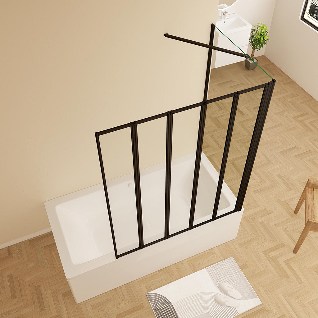 140 Höhe Duschabtrennung Badewannenaufsätz duschwand 120 Seitenwand 80 cm dusche für badezimmer