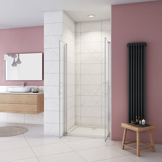 1400 H.1950 mm Doppelpendeltüren Duschtasse 1400x900mm badezimmer ideen